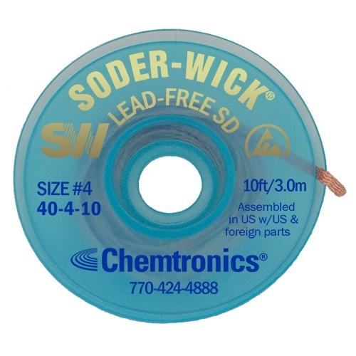Chemtronics Soder-Wick Lead-Free - 40-4-10