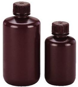 Bottle 250ml N/M AMBER HDPE - B6450-08