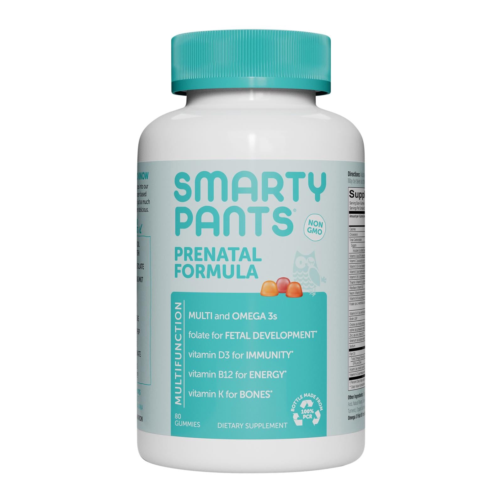 Smartypants Vitamins Prenatal Complete Strawberry Banana, Lemon, Orange Gummies - 1 Each - 80 CT