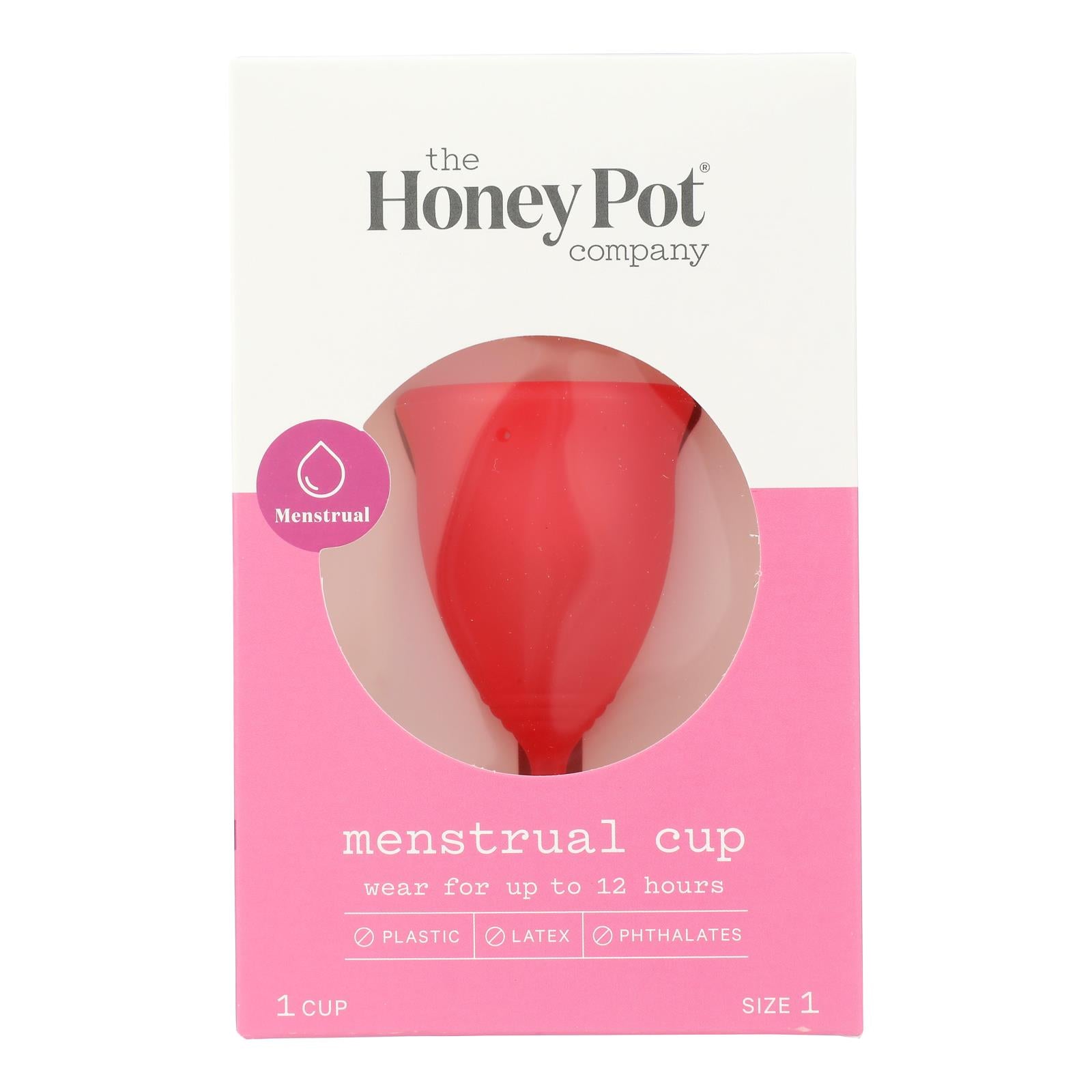 The Honey Pot Silicone Menstrual Cup, Size 1