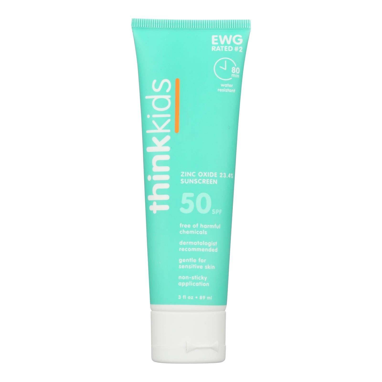 Thinksport Sunscreen Safe Kids SPF 50 Plus, 3 oz