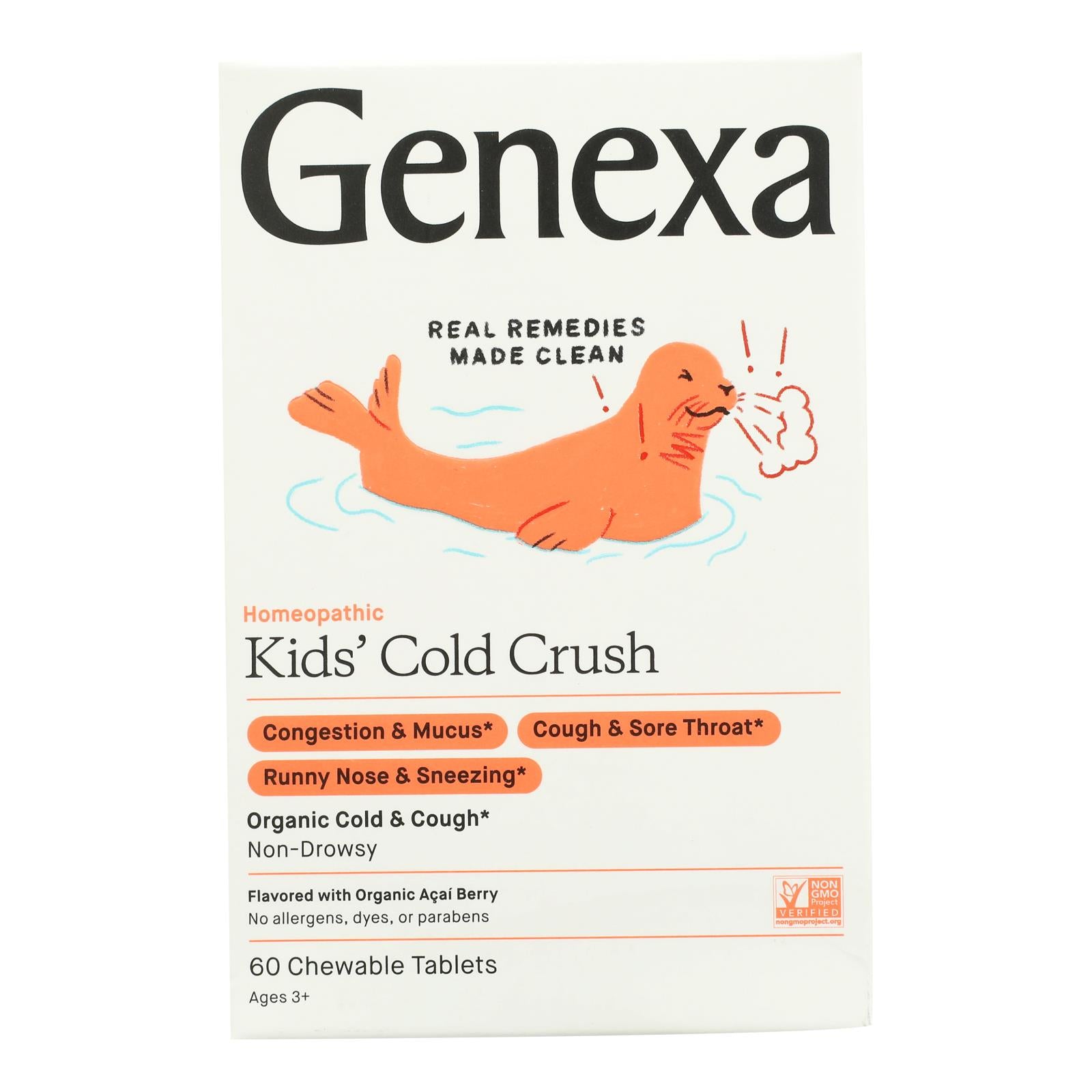 Genexa Children's Cold Crush Tablets, 60 ct.