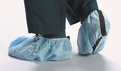 Shoe Cover 17" NonSkid Conductive PE Strip Blue XL Bag of 100