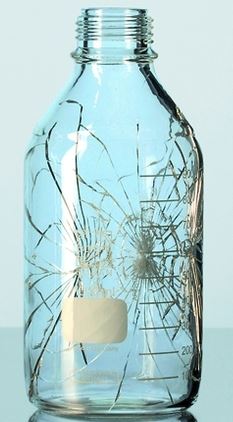 BOTTLE 500ml PVC-COAT CL Glass - B6351-16