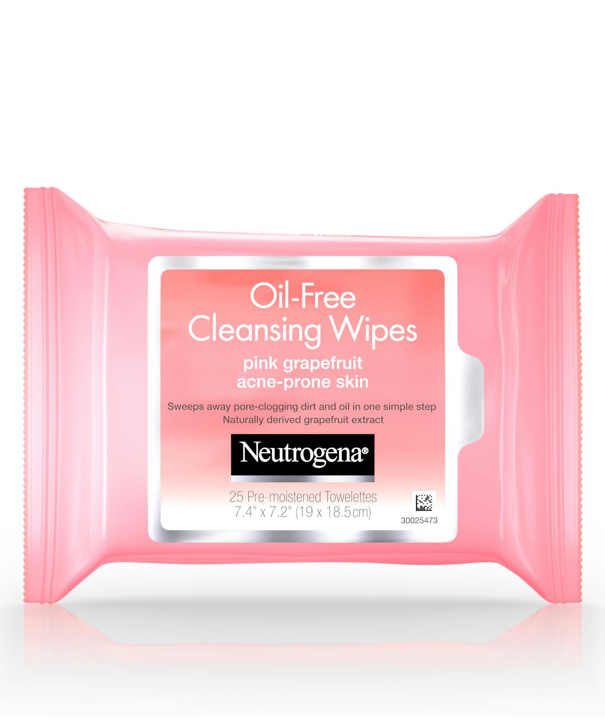 Neutrogena Oil-Free Cleansing Wipes, Pink Grapefruit, 25 ct.