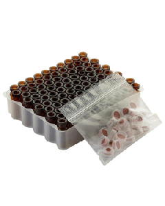 Vial AMBER 1.5ml PTFE/Ruber SEPTA CAP 100/PK - V4374-05