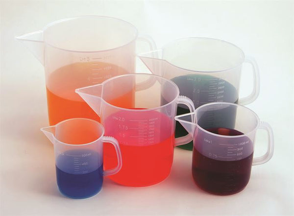 Beakers W/ Handle, Short,Pp, 500ml Pk/12 - 81121
