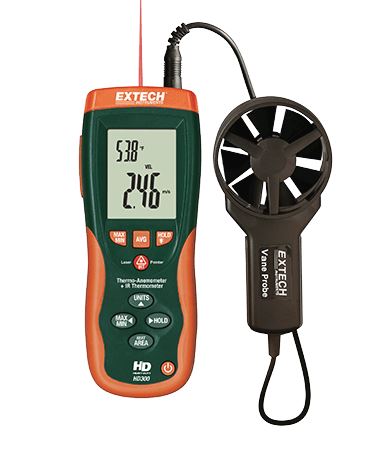 ANEMOMETER w/IR thermo HD300