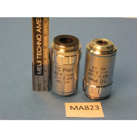 Meiji Techno 40X TC-Plan Objective 2.8mm WD - M48-MA823