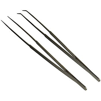 Tweezer 8in. S.S. SERR. TIPS