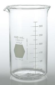 KIMAX Berzelius Beakers, Tall Form, Graduated, Borosilicate Glass, Kimble Chase 200ml Case/12