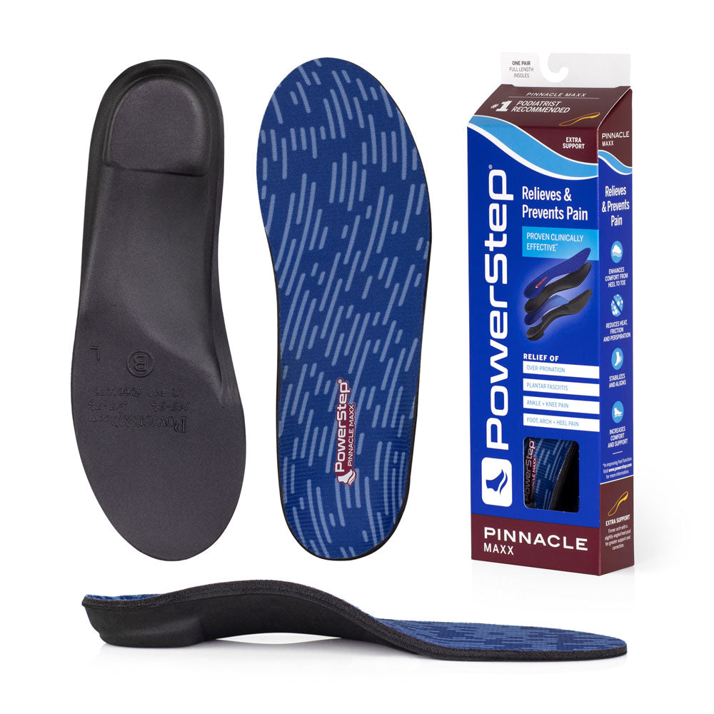 PowerStep Maxx Insoles, Corrective Orthotic Insoles for Overpronation, Max Stability