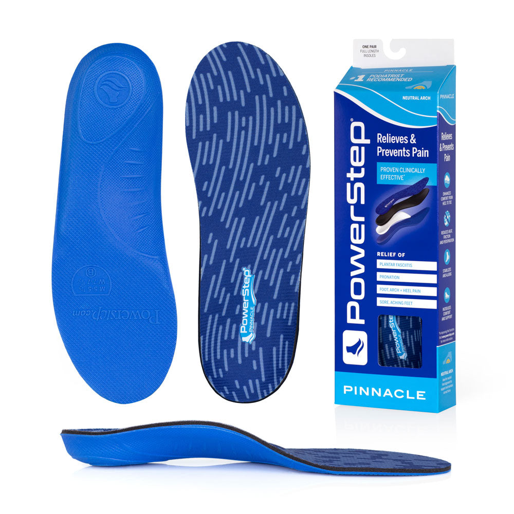 PowerStep Pinnacle Insoles, Plantar Fasciitis & Heel Pain Relief Orthotic