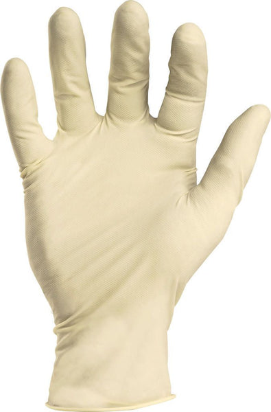 TrueForm Latex Powder Free Exam Gloves 5.5mil Size Medium, Box of 100 - TF-065-095-NT-100