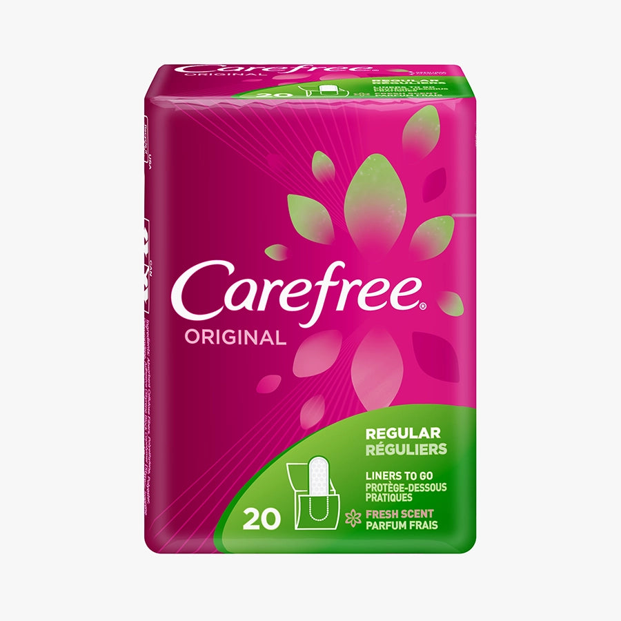 Carefree® Original Regular Liners, Wrapped, Scented, 20 ct.