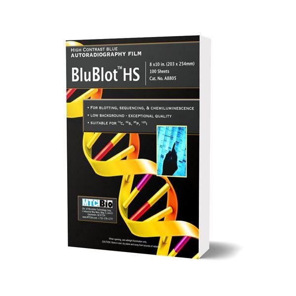 BluBlot HS Autoradiography film- 8x10in- 100 sheets/box-A8805