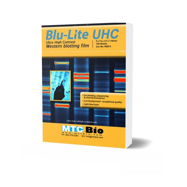 Blu-Lite UHC Autoradiography film- 5x7in- 100 sheets/box-A8813