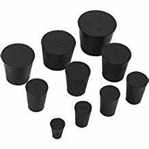 Rubber Stopper #0 1-HOLE case/500