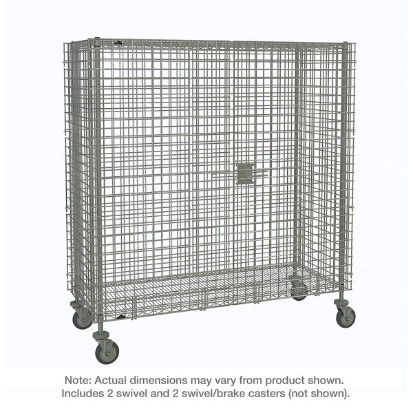 Super Erecta Mobile Security Unit, Chrome, 30 X 60