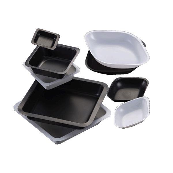 Weigh Boat- black- 20ml- 45 x 45mm- square- 500/pk-B6001B