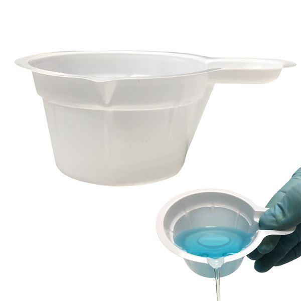 Weigh Bucket 40mL weigh boat with handle and spout- 34x60mm- 500/pk-B6602-W