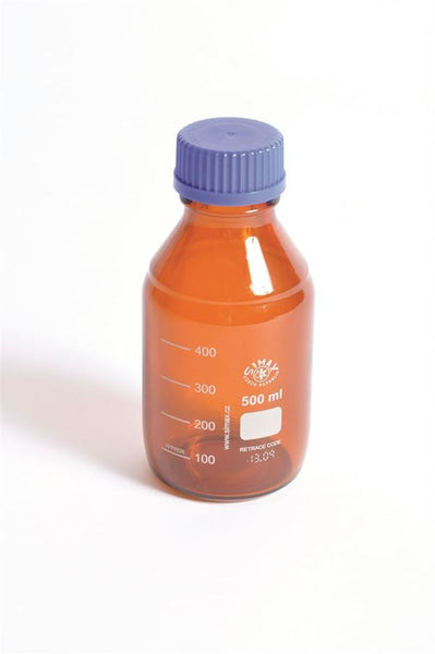 Media/Storage Bottles, Amber, 500ml - BMA0500