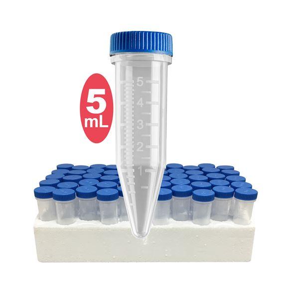 Five-O 5mL Screw-cap MacroTube- sterile- w/ attached screw caps in foam racks- 500/cs-C2540