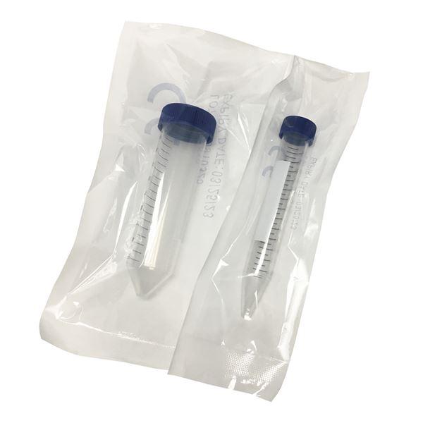 15mL centrifuge tube- individually wrapped- sterile- PP- 300/cs-C2615-W