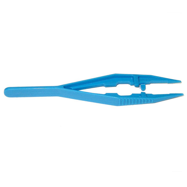 C & A Scientific TweezerS Teal PLASTIC 10/PK - T8139