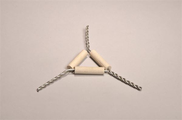 Clay Pipe Triangle, 2 1/2" Side Length - CPT025