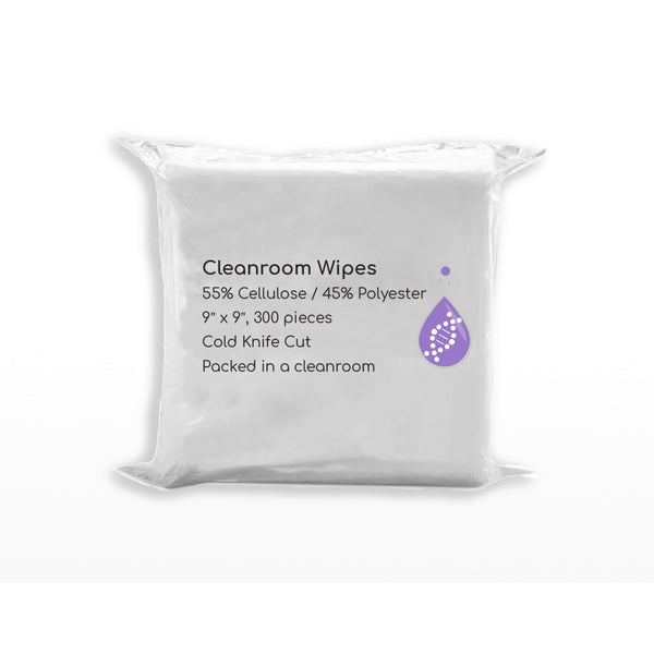 LabClean Wipe Cellulose/Polyester 9"x9"- Cleanroom Nonwoven Wipes - Case of 3000