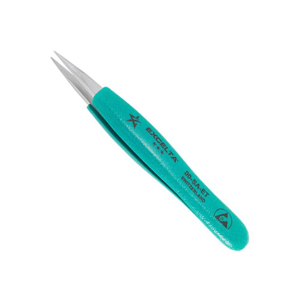 Excelta Tweezers - 00-SA-ET - Straight Strong Medium Point - 00-SA-ET