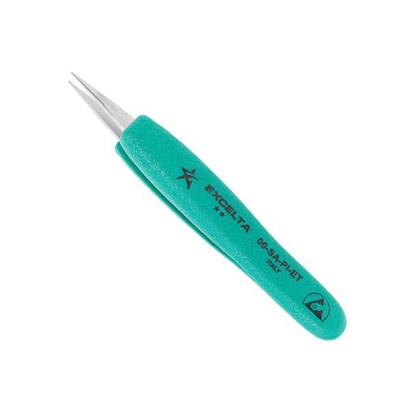 Excelta Tweezers - 00-SA-PI-ET - Straight Strong Medium Point - 00-SA-PI-ET