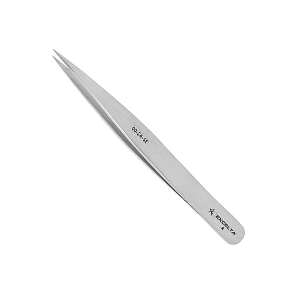 Excelta Tweezers - 00-SA-SE - Straight Strong Medium Point - Anti-Mag. SS - 00-SA-SE