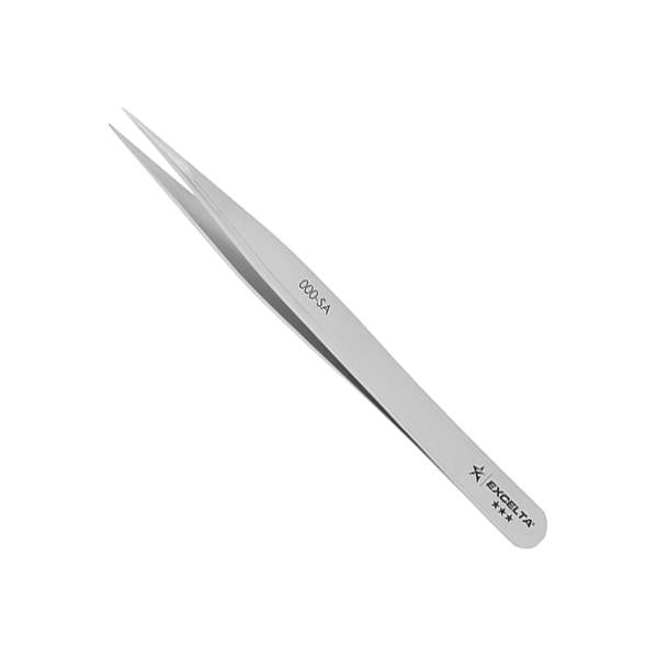 Excelta Tweezers - 000-SA - Straight Strong Medium Point - Anti-Mag. SS - 000-SA