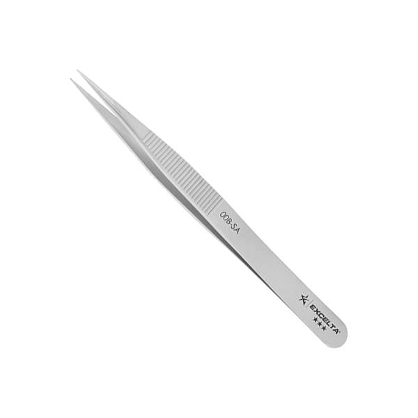 Excelta Tweezers - 00B-SA - Straight Strong Medium Point - Anti-Mag. SS - 00B-SA