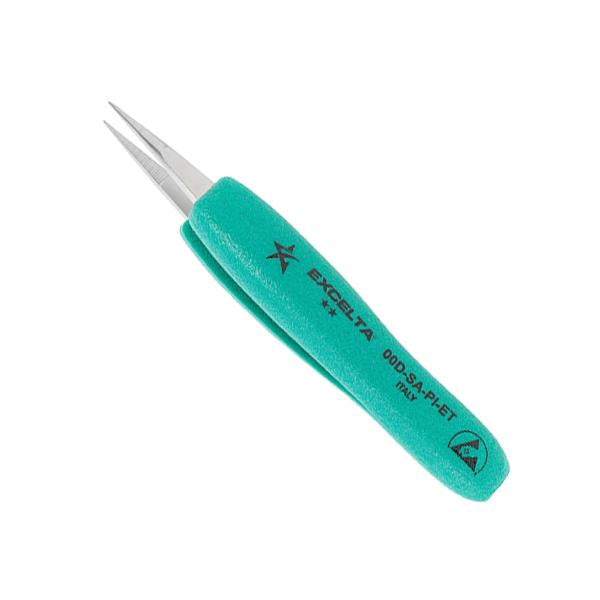 Excelta Tweezers - 00D-SA-PI-ET - Straight Medium Point - Anti-Mag. SS - 00D-SA-PI-ET