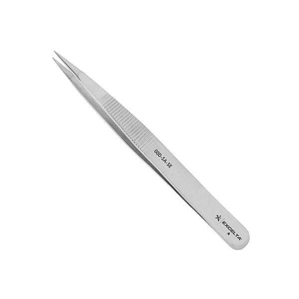 Excelta Tweezers - 00D-SA-SE-ET - Straight Serrated Tips - Ergonomic - 00D-SA-SE-ET