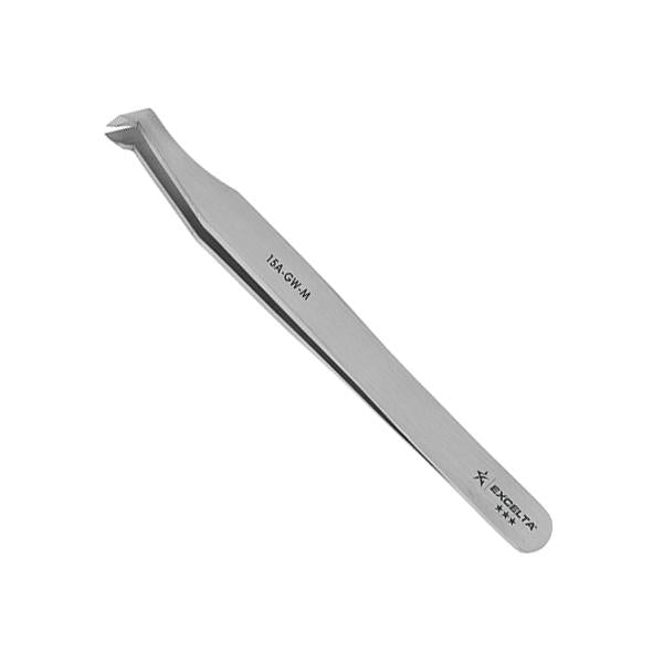 Excelta Tweezers - 15A-GW-M - Cutting - Angulated - Carbon - Medical Grade - 15A-GW-M