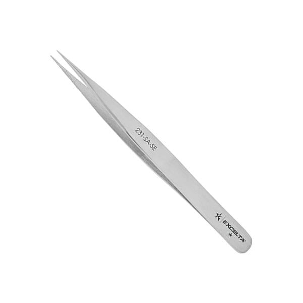 Excelta Tweezers - 231-SA-SE - Straight General Assembly - Anti-Mag. SS - 231-SA-SE