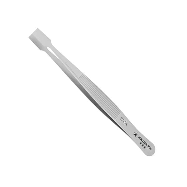 Excelta Tweezers - Straight Flat Point - Anti-Mag. SS - 27-SA