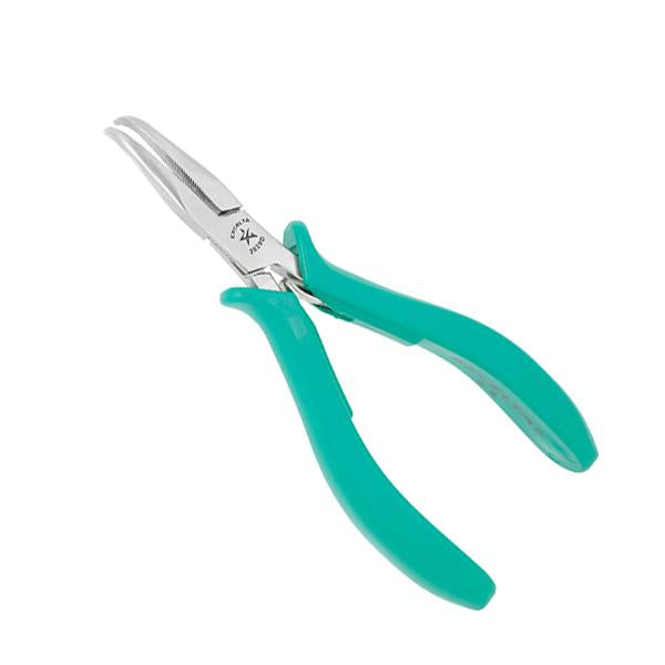 Excelta Pliers - Medium Bent Nose - SS - Serrated - 2829D