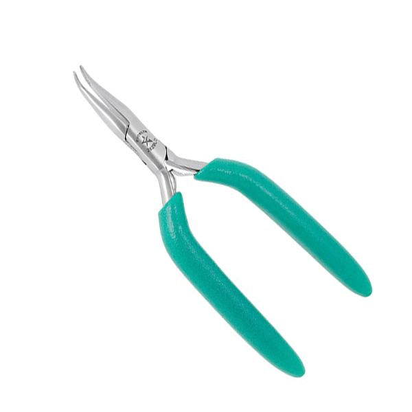 Excelta Pliers - Medium Bent Nose - SS - Long handle - Serrated Tip - 2829LD