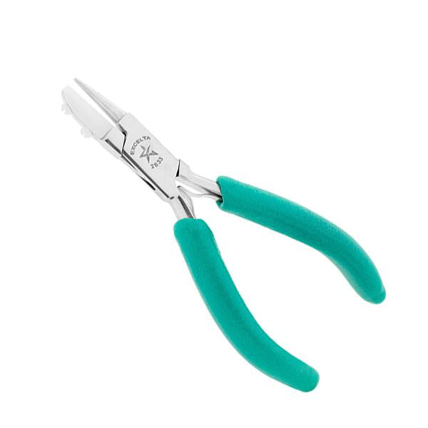 Excelta Pliers - Flat/Round - SS - Nylon Inserts - 2833