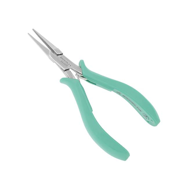 Excelta Pliers - Medium Flat Nose - SS - Serrated Tip - 2842D