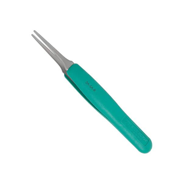 Excelta Tweezers - 2A-SA-R - Straight Tapered Flat Point - Anti-Mag. SS - 2A-SA-R