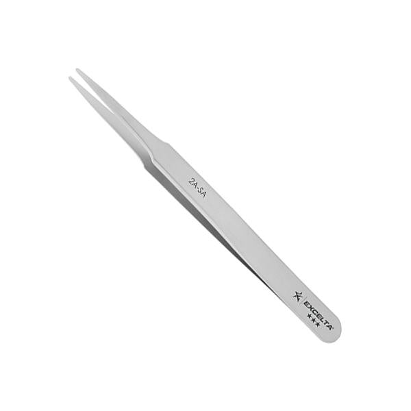 Excelta Tweezers - 2A-SA - Straight Tapered Flat Point - Anti-Mag. SS - 2A-SA