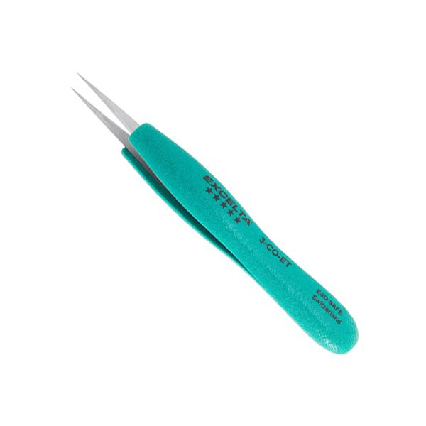 Excelta Tweezers - 3-CO-ET - Straight Extreme Precision Very Fine Point - 3-CO-ET