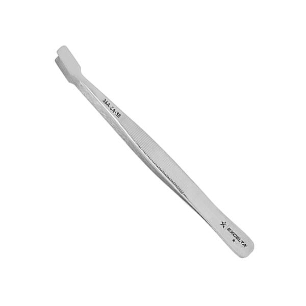 Excelta Tweezers - Offset Flat Point - Anti-Mag. SS - 36A-SA-SE