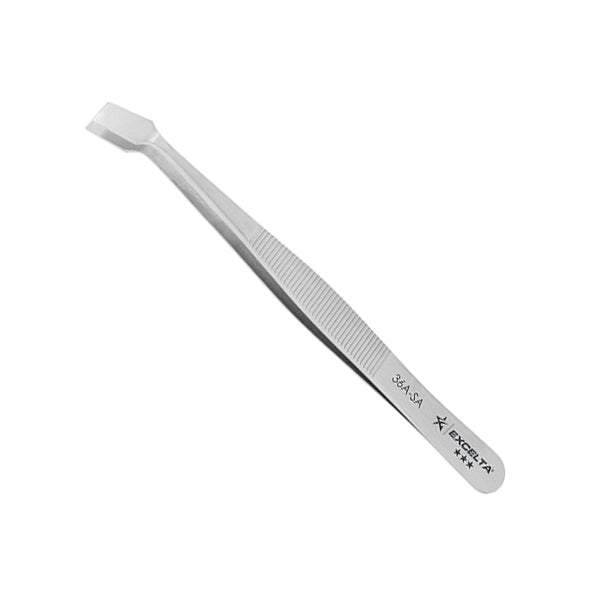 Excelta Tweezers - Offset Flat Point - Anti-Mag. SS - 36A-SA